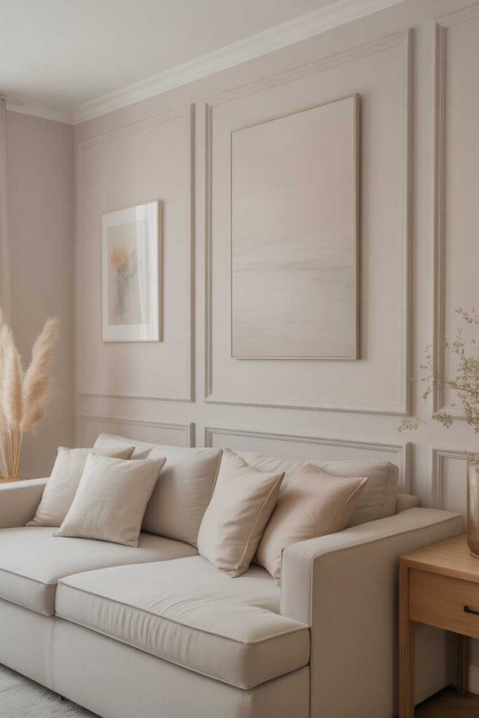 45+ Modern & Budget-Friendly Wall Decor Ideas for Bedroom Makeovers (Aesthetic Inspiration You’ll Love) 14 Light-Colored Wall Decor for an Airy Look