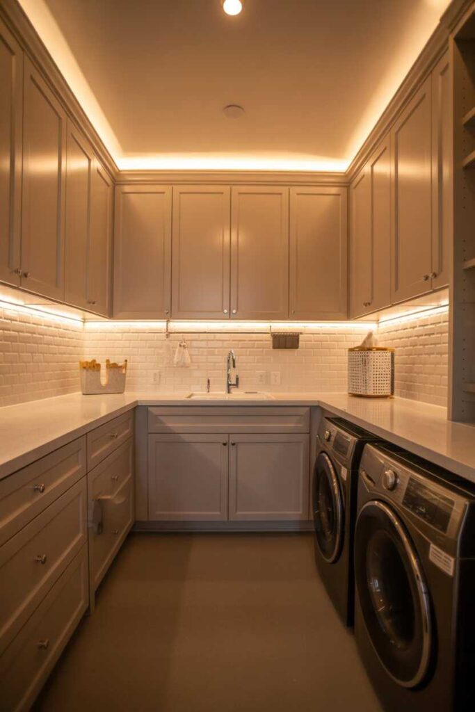 Laundry Room Design Ideas That Turn Everyday Chores Into Beautiful Moments 10 Lighting Ideas That Elevate Laundry Room Design