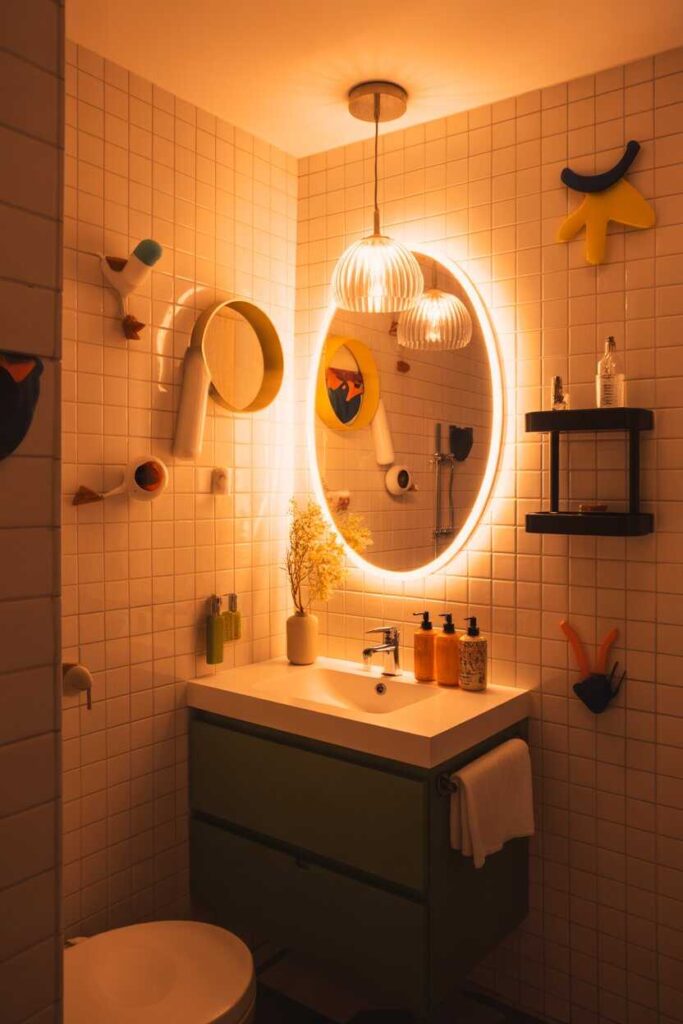Small Funky Bathroom Ideas That Feel Bold, Stylish, and Surprisingly Spacious 10 Lighting Ideas That Enhance Funky Bathroom Design