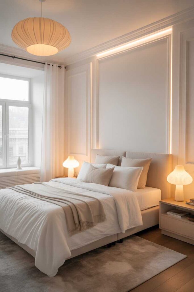 White Bedroom Ideas That Feel Modern, Cozy, and Surprisingly Budget Friendly 7 Lighting Ideas That Enhance White Bedroom Design