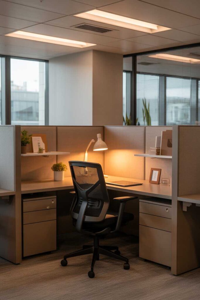 Work Cubicle Decor Ideas That Instantly Transform Your Office Space (Budget-Friendly, Modern & Inspiring) 13 Lighting Ideas That Instantly Improve Your Cubicle