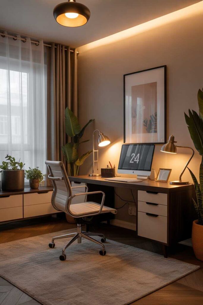 Office Room Ideas That Inspire Productivity Budget-Friendly, Modern & Unique Inspiration for Every Home 10 Lighting Ideas That Transform Your Office Room