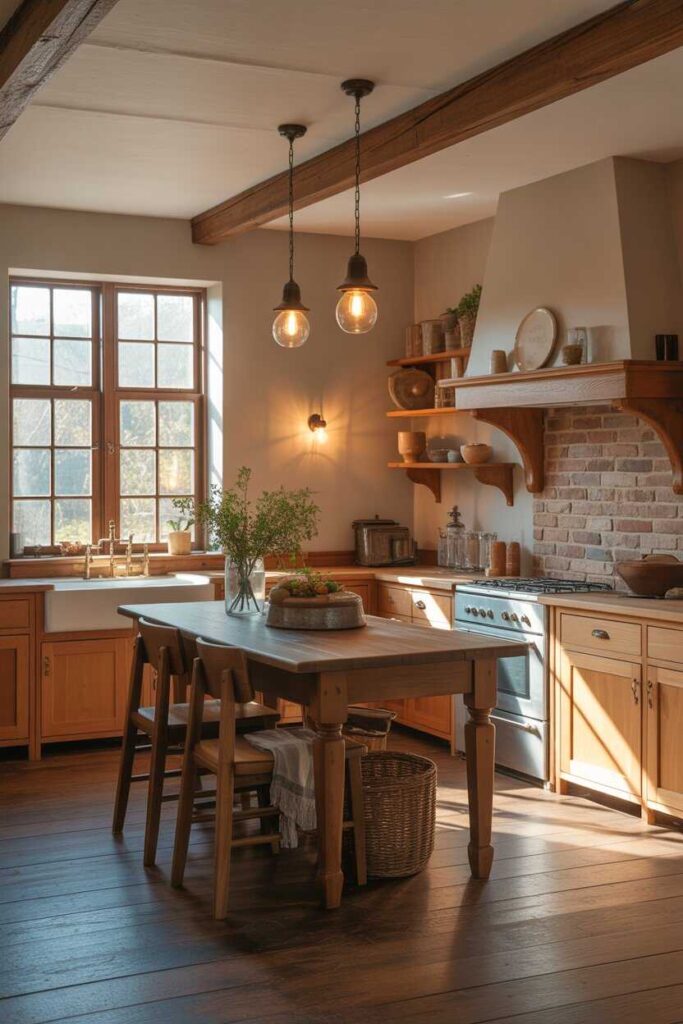 English Countryside Kitchen Ideas & Inspiration Budget-Friendly Ways to Create a Warm, Timeless Heart of the Home 7 Lighting That Creates a Cozy Countryside Atmosphere