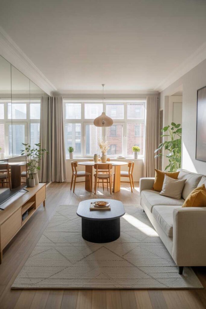 Modern & Stylish Living Room Dining Room Combo Ideas Inspiration for a Beautiful, Functional Open Space 5 Making a Small Living Room Dining Room Combo Feel Bigger