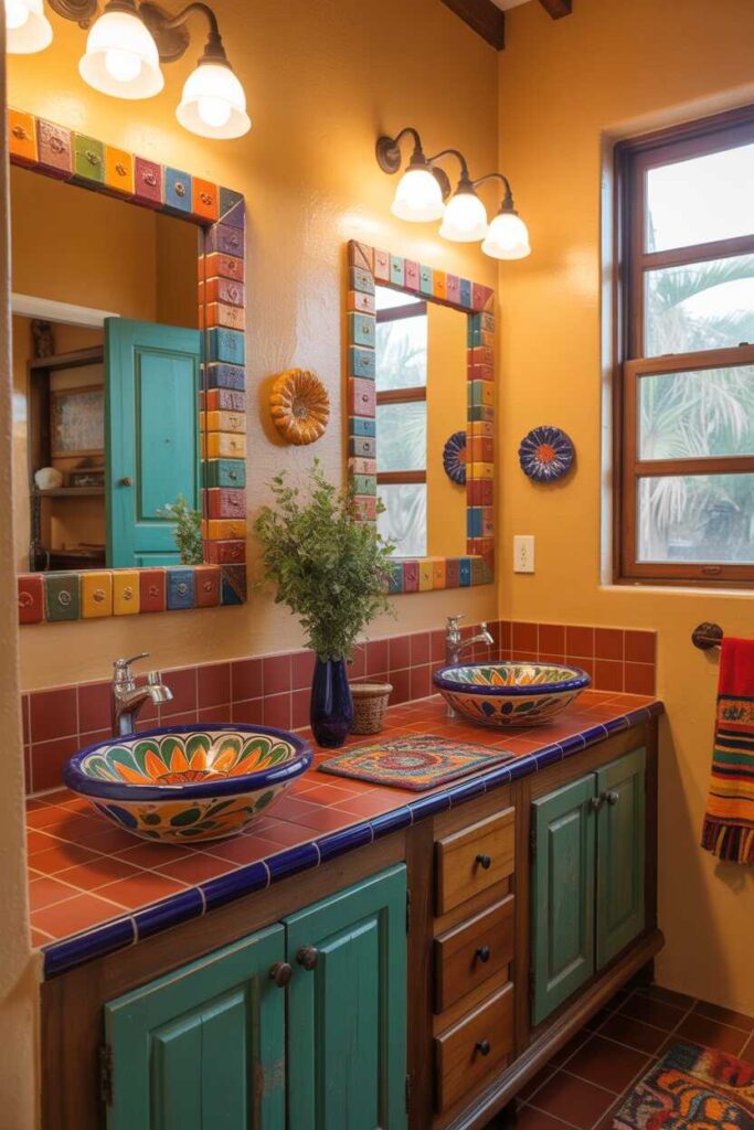 Vibrant Mexican Bathroom Ideas Bold Colors, Unique Inspiration & Budget-Friendly Style 7 Mexican-Inspired Vanities and Sinks