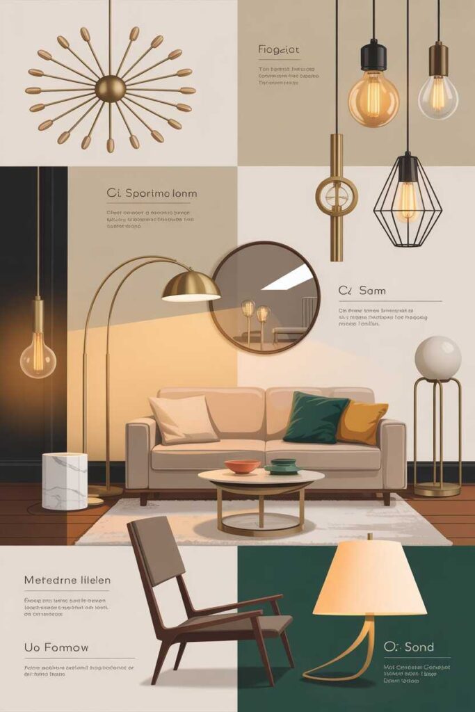 Mid Century Modern Living Room Ideas & Inspiration Budget Friendly, Modern, and Timeless Designs You’ll Love 4 Mid Century Modern Lighting That Elevates the Space