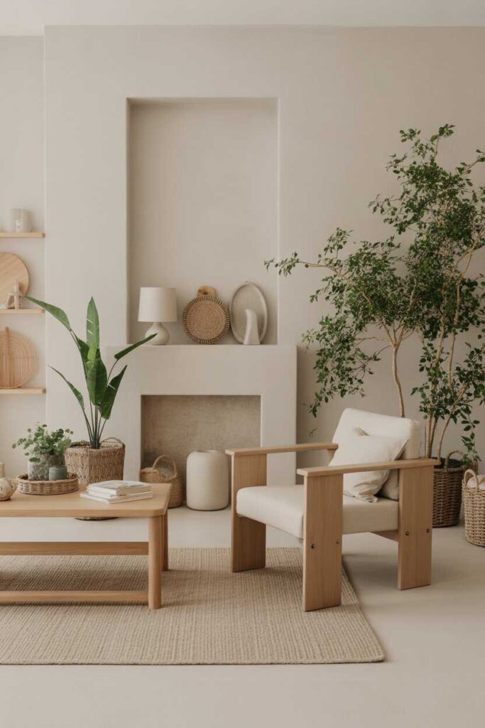 25+ Minimalist Home Decor Ideas for a Calm, Modern, and Aesthetic Home Transformation 9 Minimalist Home Decor with Natural Elements