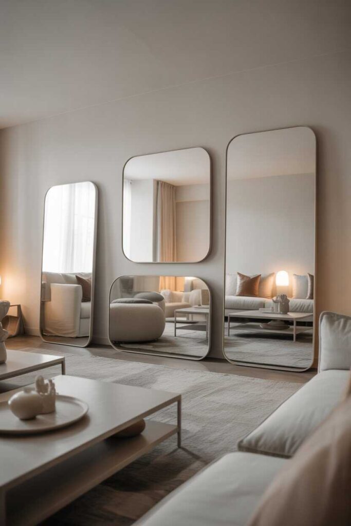 Mirror Wall Decor Living Room Ideas That Instantly Elevate Your Space 12 Minimalist Mirror Wall Decor Living Room Ideas