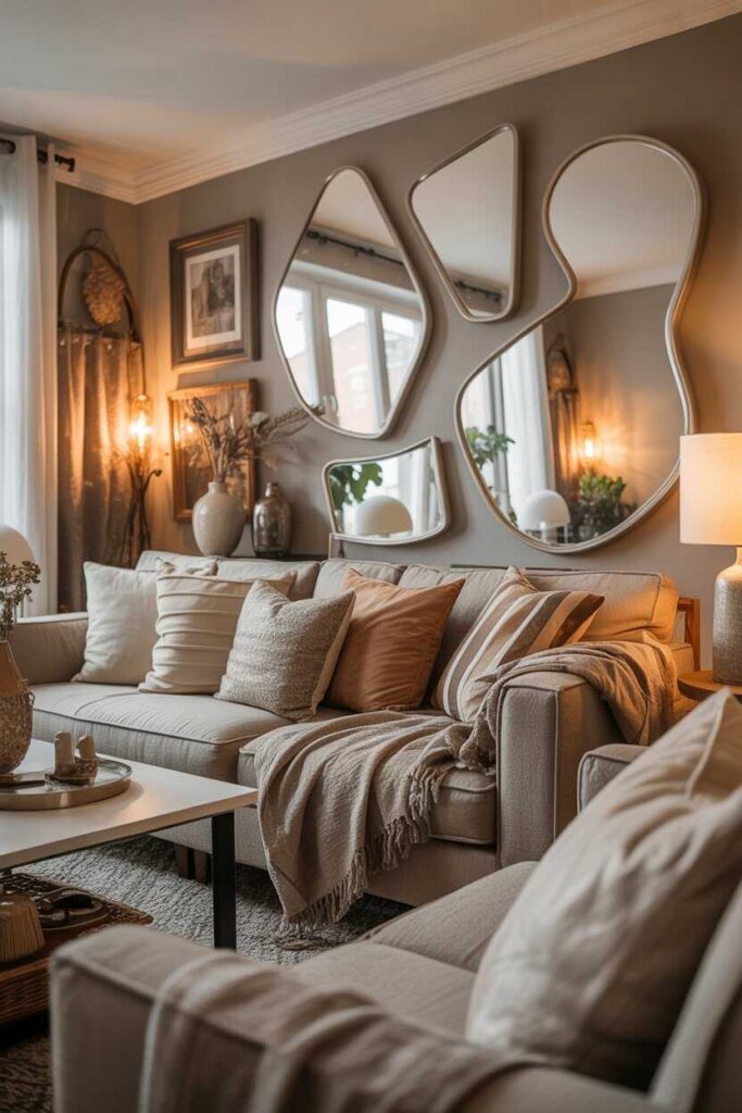 Mirror Wall Decor Living Room Ideas That Instantly Elevate Your Space 14 Mirror Wall Decor for Cozy Living Rooms