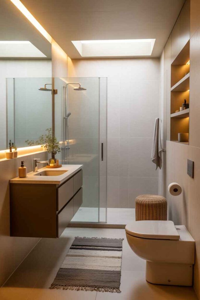 27 Tiny Bathroom Ideas for a Modern, Stylish, and Budget-Friendly Makeover 2 Modern Tiny Bathroom Ideas to Maximize Style and Space