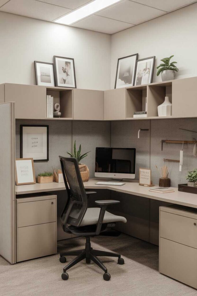 Work Cubicle Decor Ideas That Instantly Transform Your Office Space (Budget-Friendly, Modern & Inspiring) 11 Personalizing Your Work Cubicle Without Overdoing It