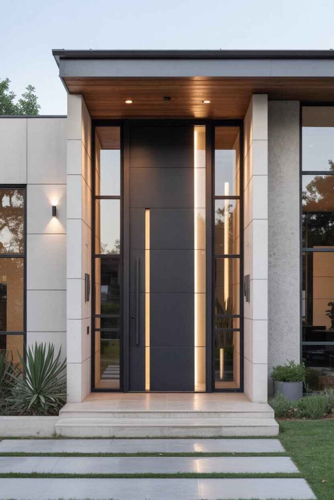 Entrada de Casas Modernas Ideas Únicas y Tendencias Inspiradoras Para Transformar la Primera Impresión de tu Hogar 5 Puertas de Entradas Modernas: El Elemento Protagonista