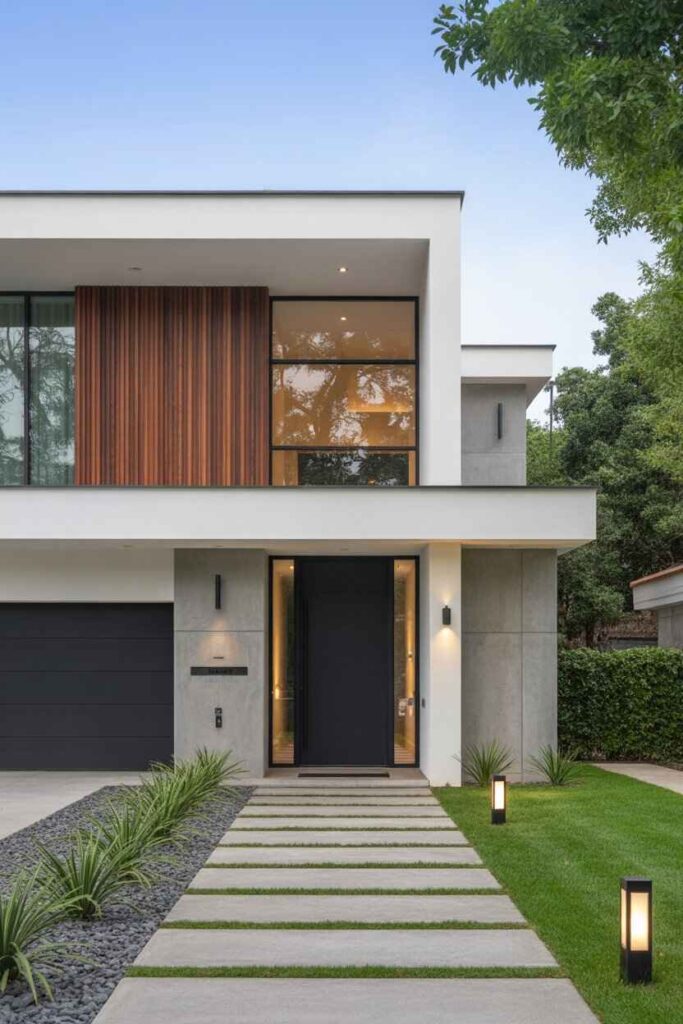 Entrada de Casas Modernas Ideas Únicas y Tendencias Inspiradoras Para Transformar la Primera Impresión de tu Hogar 2 Qué Define a una Entrada de Casa Moderna Hoy en Día