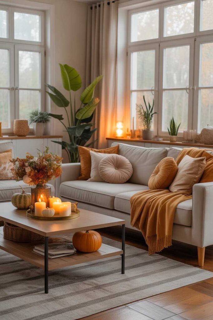 25+ Modern & Budget-Friendly Decor Home Living Room Ideas for a Stylish, Cozy, and Pinterest-Worthy Space 11 Refresh Your Living Room with Seasonal Decor