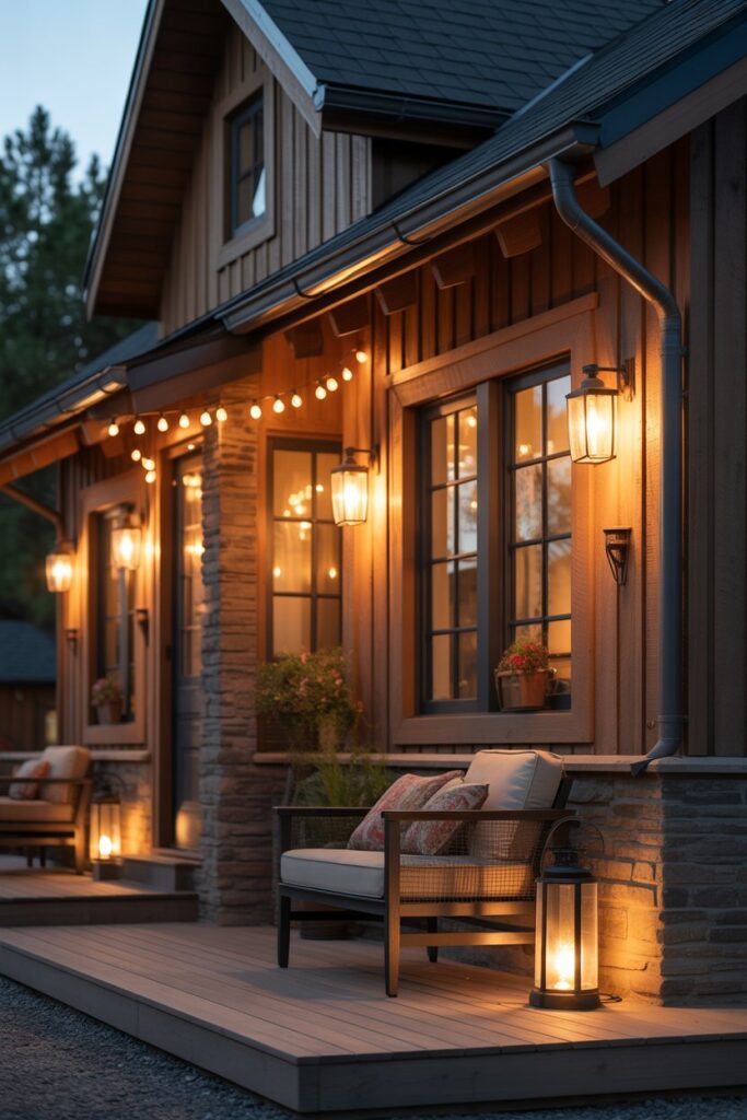 Cozy Rustic Exterior Designs Budget-Friendly Ideas & Timeless Inspiration for a Warm, Welcoming Home 9 Rustic Exterior Lighting That Creates Warmth