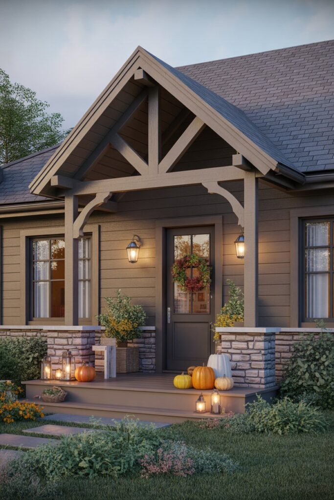 Cozy Rustic Exterior Designs Budget-Friendly Ideas & Timeless Inspiration for a Warm, Welcoming Home 11 Seasonal Styling for Cozy Rustic Exterior Designs