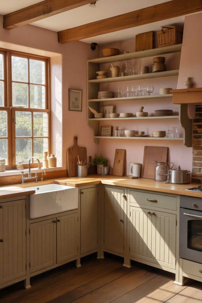 English Countryside Kitchen Ideas & Inspiration Budget-Friendly Ways to Create a Warm, Timeless Heart of the Home 11 Small English Countryside Kitchen Ideas That Feel Open and Airy