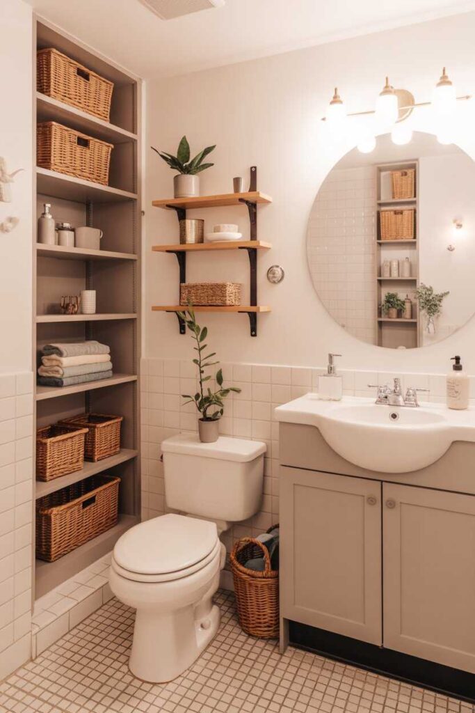 Small Bathroom Remodel Ideas Budget-Friendly, Modern, and Unique Inspiration for Beautiful Tiny Spaces 5 Smart Storage Solutions for a Small Bathroom Remodel