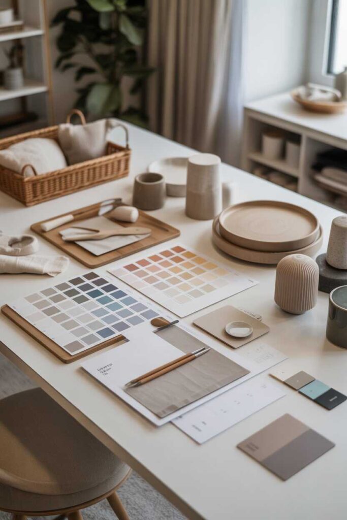 Modern & Budget-Friendly First Apartment Aesthetic Ideas to Create a Cozy, Pinterest-Worthy Space 2 Start by Defining Your Style and Color Palette