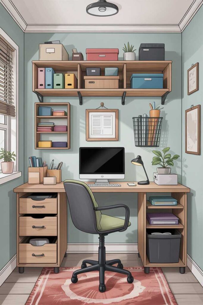 Small Home Office Ideas That Turn Tiny Spaces Into Beautiful, Productive Havens 5 Storage Solutions That Keep Small Offices Organized