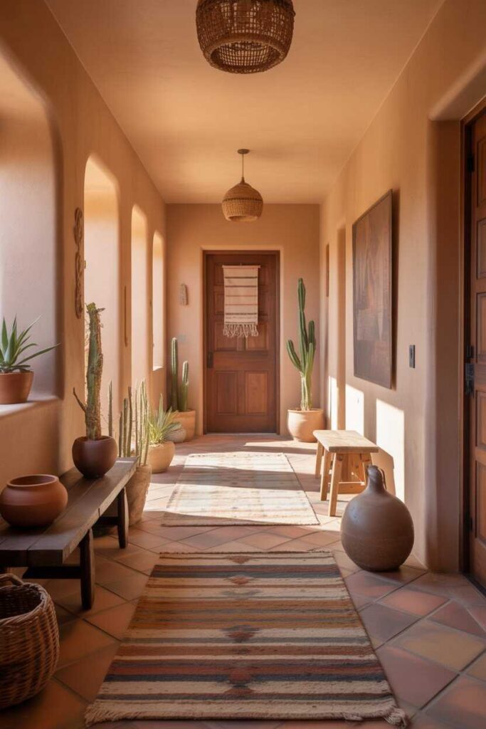 Warm Southwestern Desert Hallway Homes Unique, Modern & Budget-Friendly Design Ideas for Inviting Spaces 3 Understanding the Color Palette of Southwestern Desert Hallways