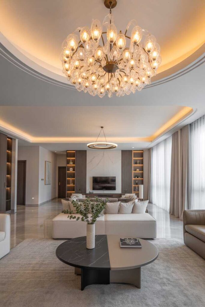Modern & Unique Living Room Lighting Ideas That Transform Your Space Instantly 3 Using Chandeliers and Pendants for a Stunning Focal Point