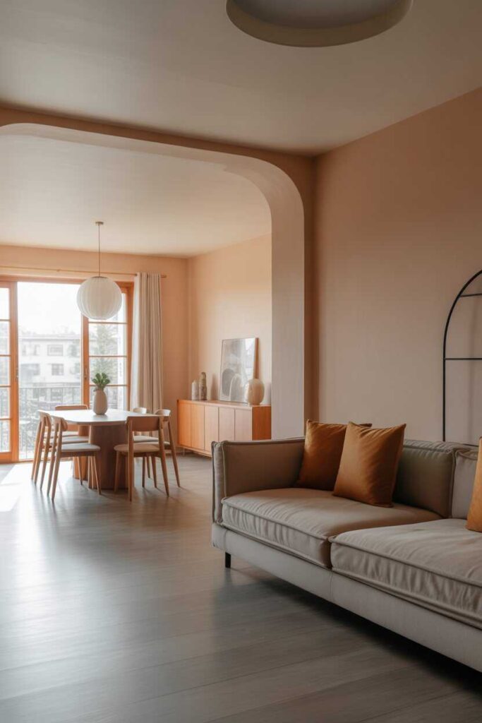 Modern & Stylish Living Room Dining Room Combo Ideas Inspiration for a Beautiful, Functional Open Space 3 Using Color to Create Harmony Between the Living and Dining Areas