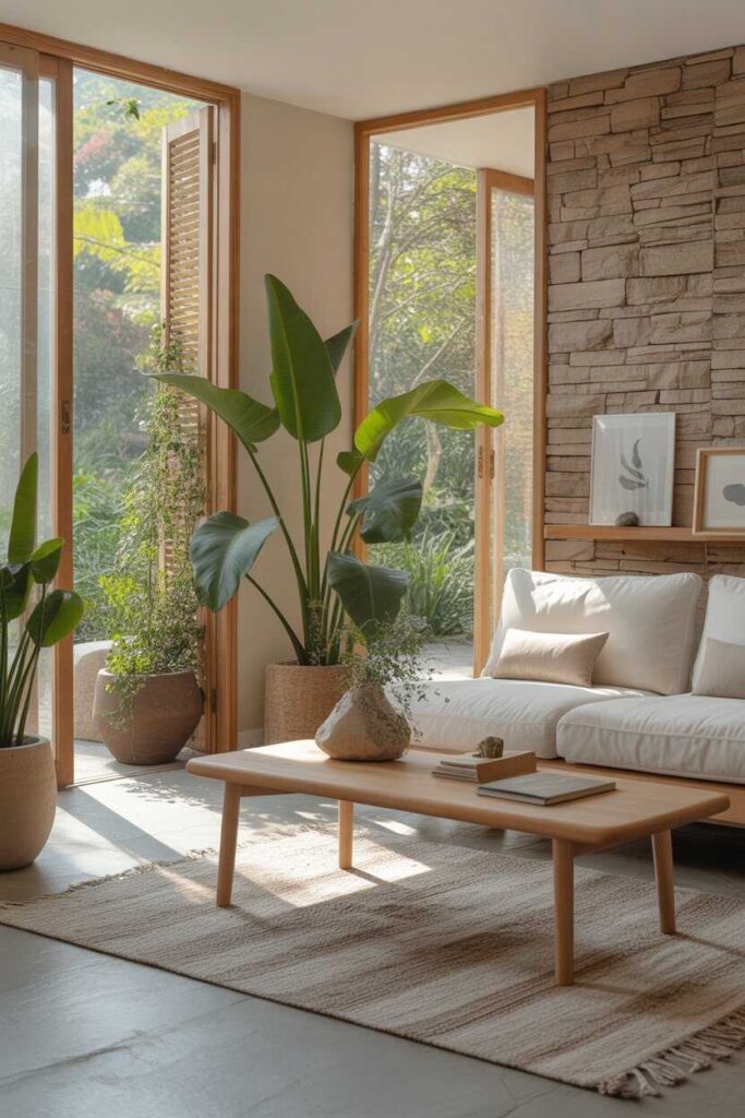 25+ Backyard Patio Designs for a Stunning Outdoor Space (Modern, Budget-Friendly & Aesthetic Ideas) 3 Using Nature as the Main Element