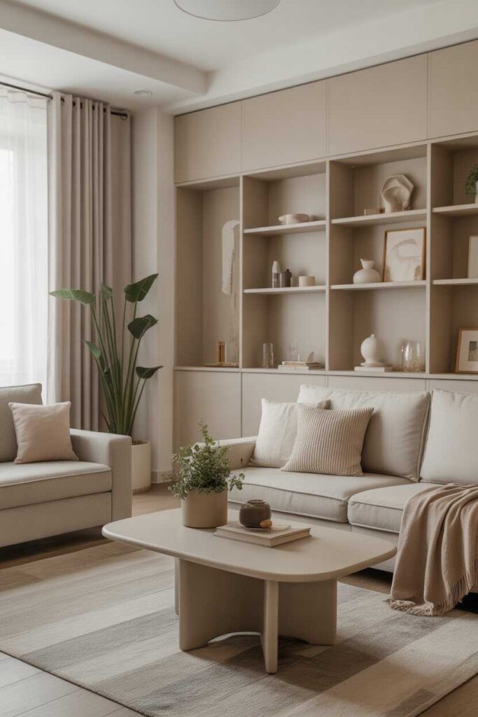 25+ Budget-Friendly College Apartment Decor Ideas to Transform Your Space Into a Pinterest-Worthy Haven 6 Using Neutral Tones for a Clean, Modern Feel