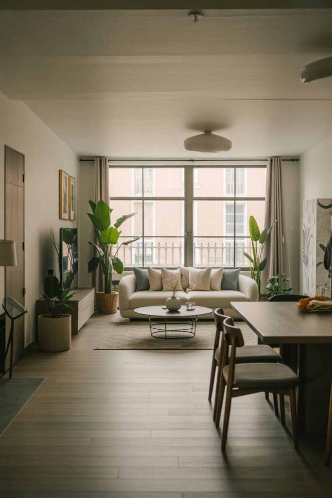 Modern & Inspiring Open Layout Living Room Dining Room Ideas That Transform Your Home 7 Using Plants to Add Life and Freshness