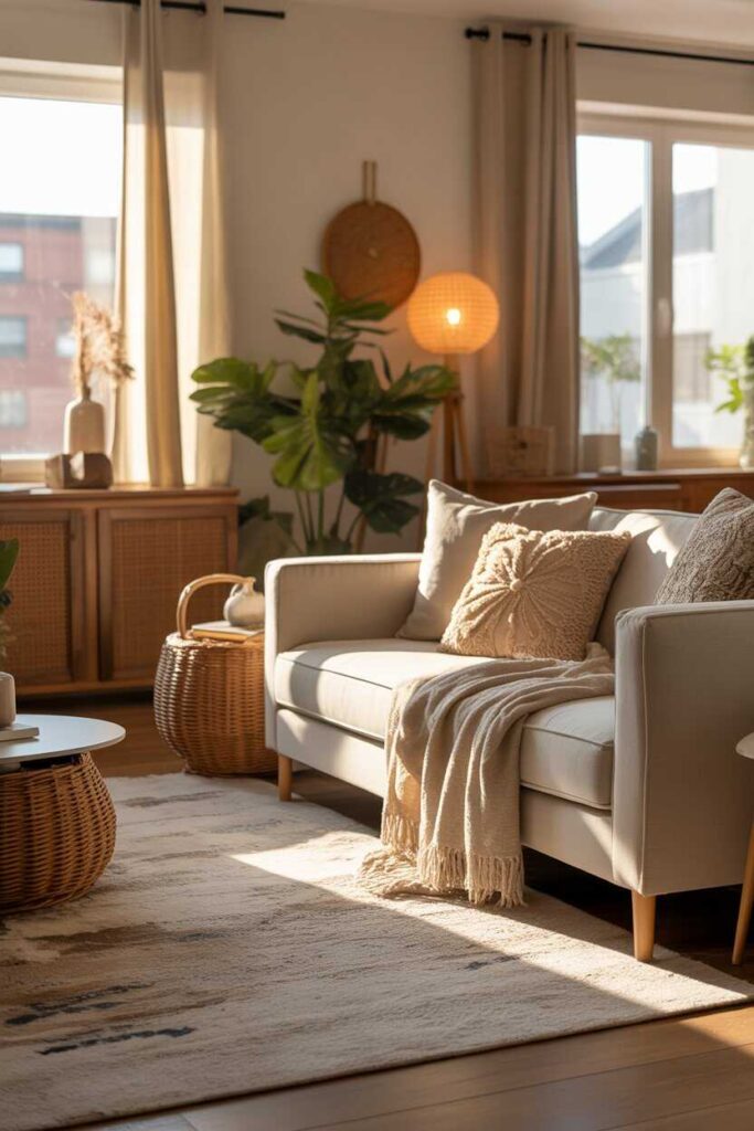 35+ Apartment Aesthetic Ideas for a Modern, Cozy, and Pinterest-Worthy Home 4 Using Textures to Add Depth and Warmth