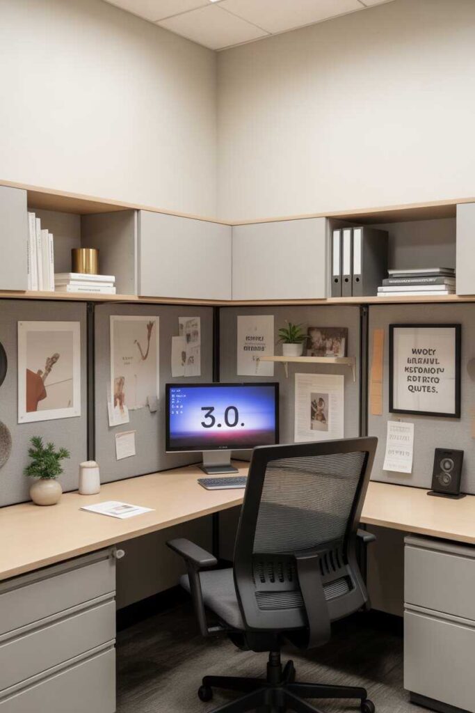 Work Cubicle Decor Ideas That Instantly Transform Your Office Space (Budget-Friendly, Modern & Inspiring) 9 Wall Decor Ideas for Cubicles Without Damage