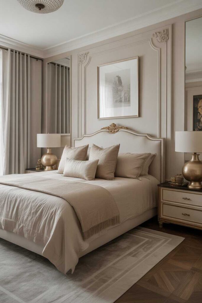 Elegant Luxury Master Bedroom Designs That Feel Timeless, Cozy, and Truly Indulgent 8 Wall Decor That Feels Elegant, Not Overdone