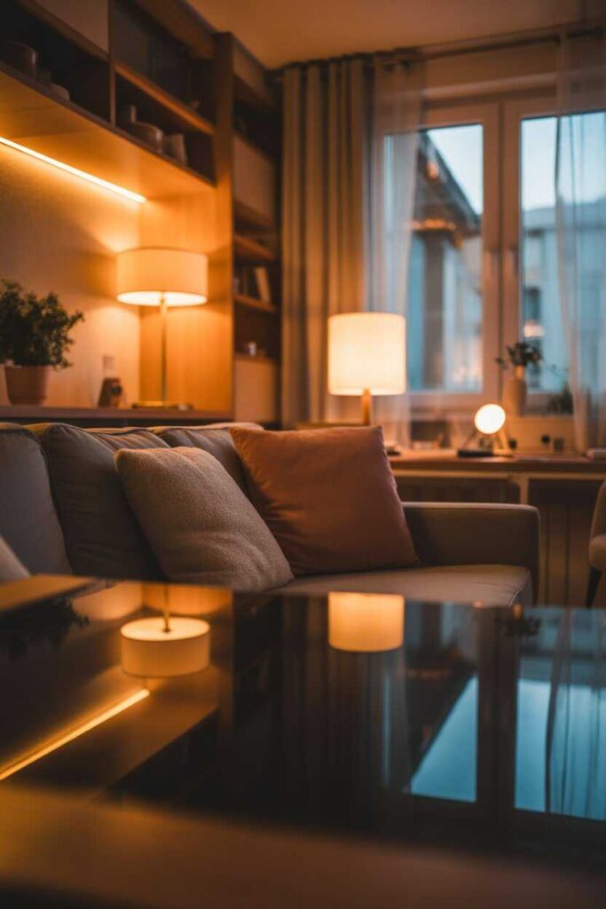 25 Cozy Apartment Aesthetic Ideas for a Modern, Budget-Friendly Home You’ll Never Want to Leave 2 Warm Lighting The Foundation of Every Cozy Apartment