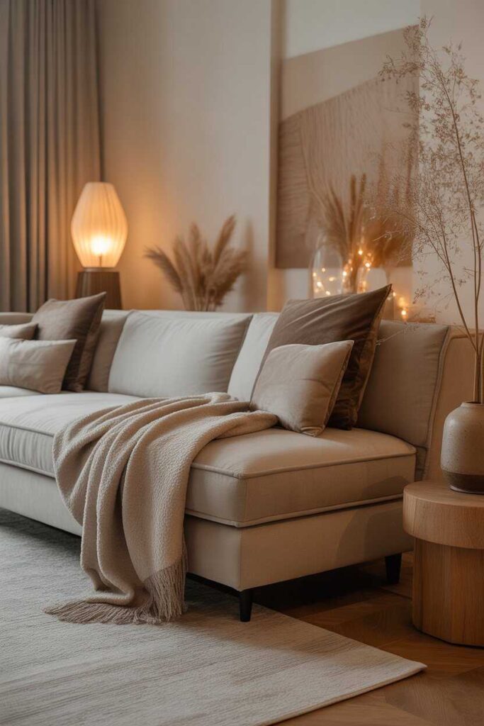 30+ Small Bathroom Designs That Transform Tiny Spaces (Modern, Budget-Friendly & Aesthetic Ideas) 4 Warm Neutrals for a Relaxing Mood