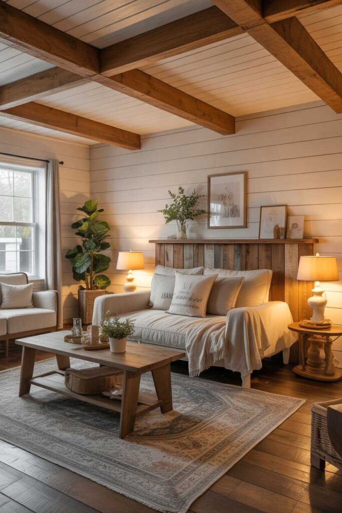 20+ Small Barndominium Ideas for Modern, Cozy & Budget-Friendly Living (Full Inspiration Guide) 6 Warm Wood Tones for Farmhouse Charm