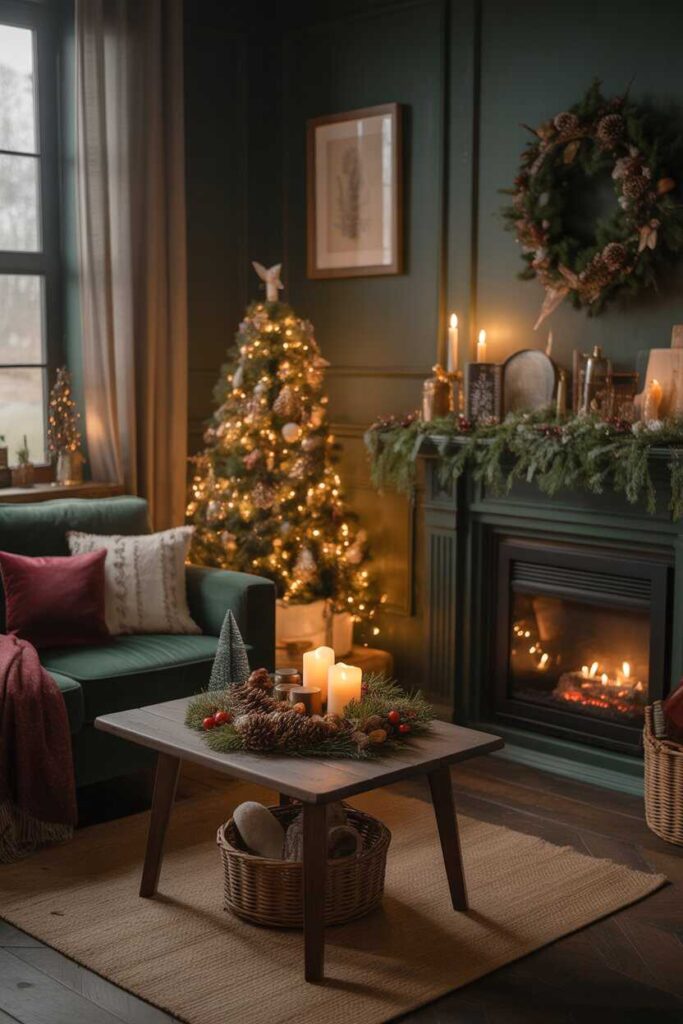 Moody Dark Cottagecore Christmas Living Room Ideas Cozy, Budget-Friendly & Enchantingly Festive Inspiration 2 What Makes Moody Dark Cottagecore Christmas Decor So Special?