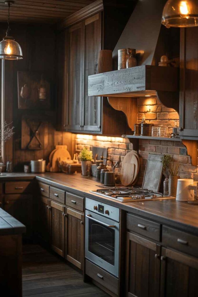 Dark Rustic Kitchen Ideas That Feel Warm and Inviting Unique, Budget-Friendly Inspiration for a Cozy Modern Home 2 Why Dark Rustic Kitchens Feel So Warm and Inviting