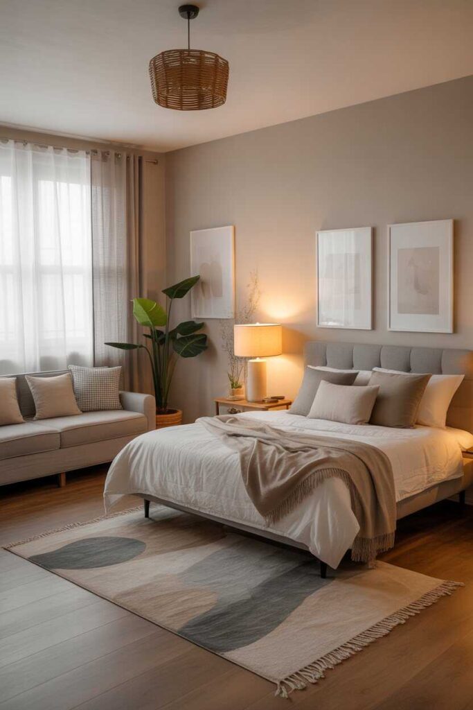 25+ Small Studio Apartment Ideas for a Cozy, Modern & Budget-Friendly Space You’ll Love 2 Zoning Your Studio For a More Spacious Feel