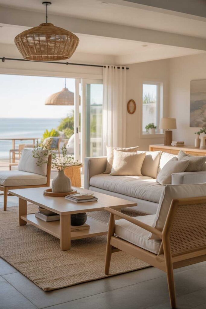 Modern Coastal Living Room Ideas Budget Friendly Inspiration for a Calm Stylish Home 4 Furniture That Feels Relaxed Yet Modern