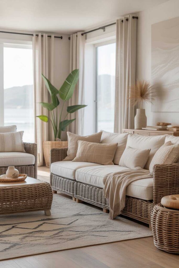 Modern Coastal Living Room Ideas Budget Friendly Inspiration for a Calm Stylish Home 5 Textures That Bring Coastal Warmth to Modern Spaces