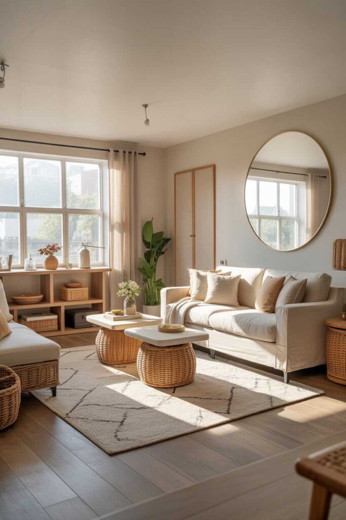 Small Living Room Ideas Budget Friendly Modern & Unique Inspiration to Transform Any Tiny Space 3 Layout Ideas That Make a Small Living Room Feel Larger