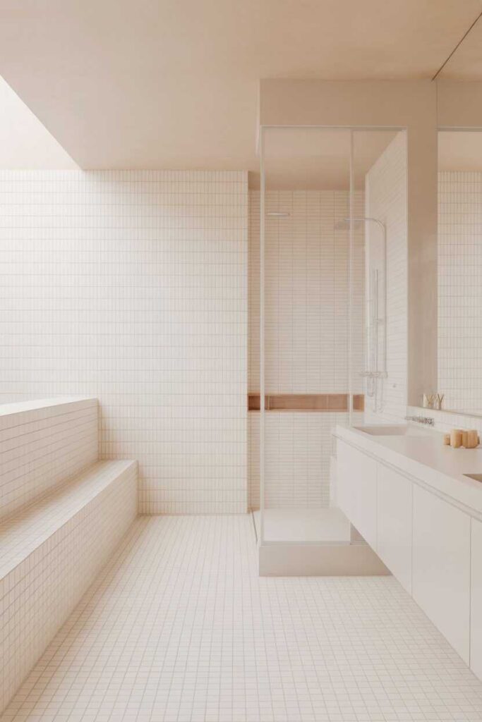 White Bathroom Ideas & Inspiration Budget Friendly Modern and Timeless Designs You Love 3 Minimalist Bathroom Design Using White as the Hero