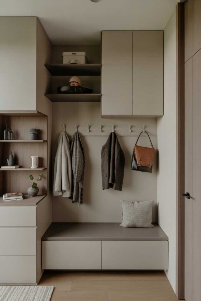 Small Mudroom Ideas That Feel Big Budget Friendly Modern & Stylish Inspiration for Tiny Spaces 4 Modern Small Mudroom Ideas with a Clean, Minimal Look