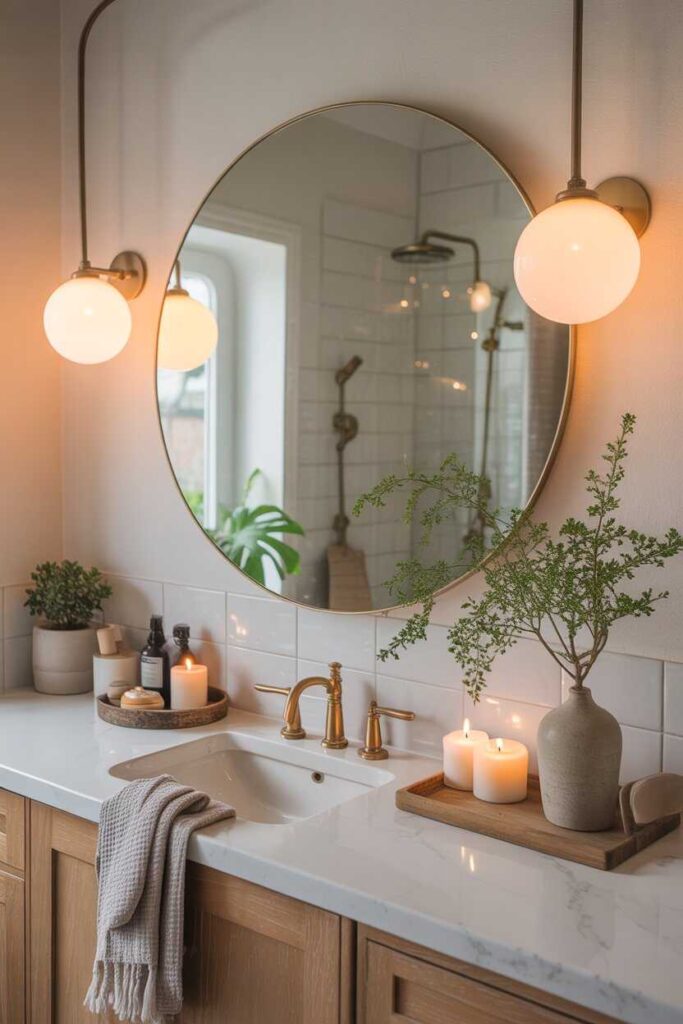 Bathroom Mirror Ideas for Stylish Budget Friendly & Modern Bathroom Inspiration 7 Styling Tips to Make Your Bathroom Mirror Look Pinterest Worthy