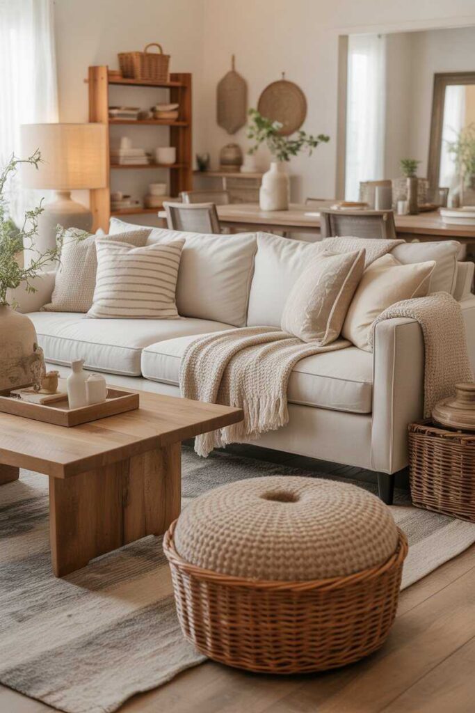 Modern Living Room Decor Ideas & Inspiration Budget Friendly Stylish and Truly Livable Spaces 6 Mixing Modern Living Room Decor With Cozy and Farmhouse Touches