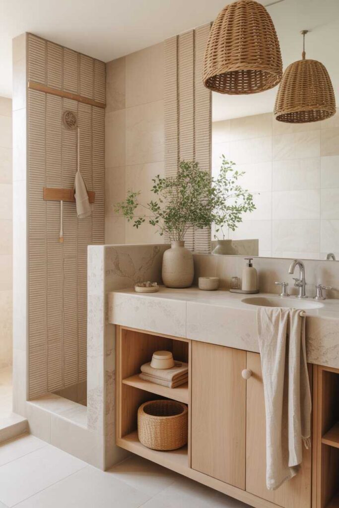 Coastal Bathroom Ideas Trends Modern Budget Friendly Inspiration for a Relaxed Beachy Home 3 Natural Materials and Textures Taking Center Stage