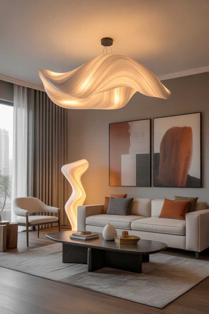 2026 Home Decor Trends Modern Budget Friendly Ideas & Fresh Inspiration for a Stylish Home 6 Statement Lighting as Functional Art