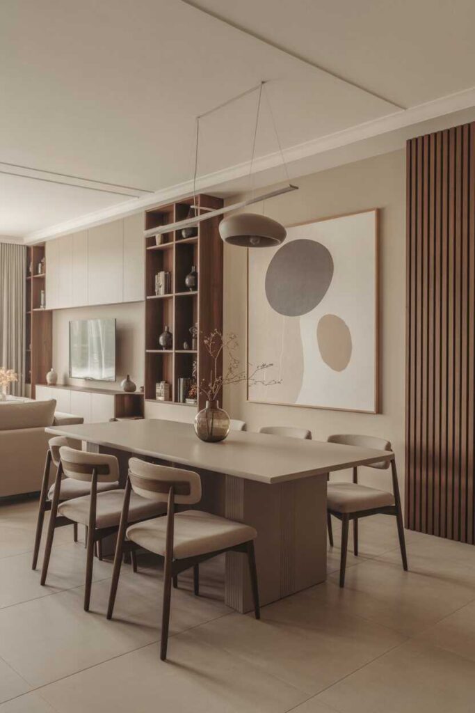 Modern Dining Room Ideas That Feel Stylish Warm and Totally You (Budget Friendly Inspiration for 2026) 4 Decorating a Modern Dining Room Without Overdoing It