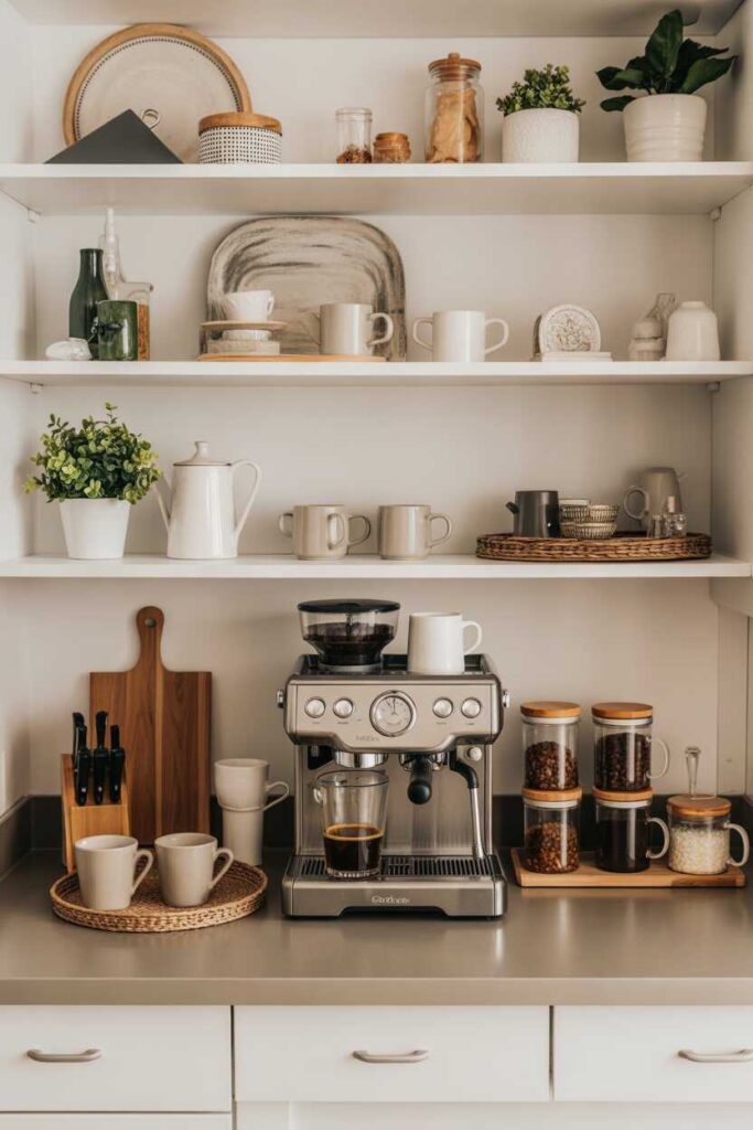 Coffee Bar Ideas Kitchen Counter Budget Friendly Inspiration for a Cozy Modern Home 5 Styling Your Coffee Bar for Pinterest-Worthy Visual Appeal